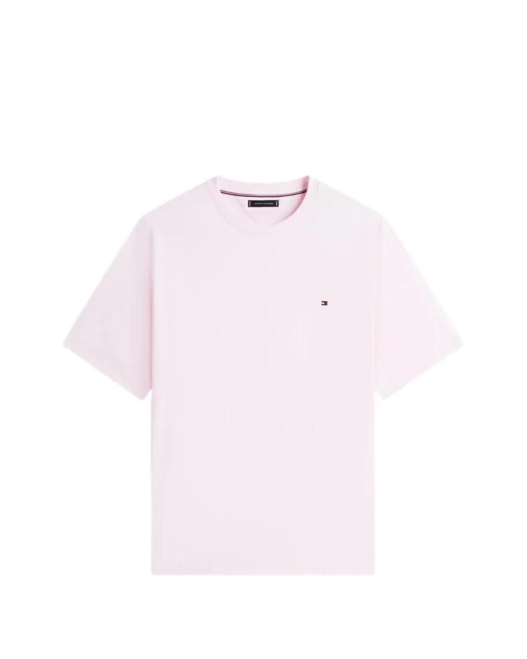 Tommy Hilfiger Pink Logo-Embroidered T-Shirt for men