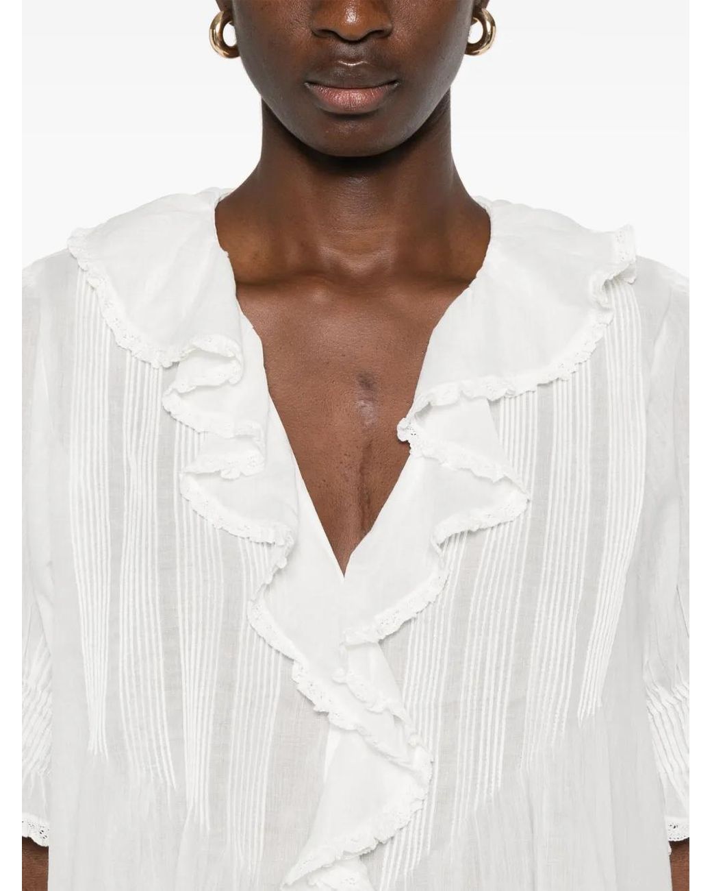 Doen White Henri Blouse