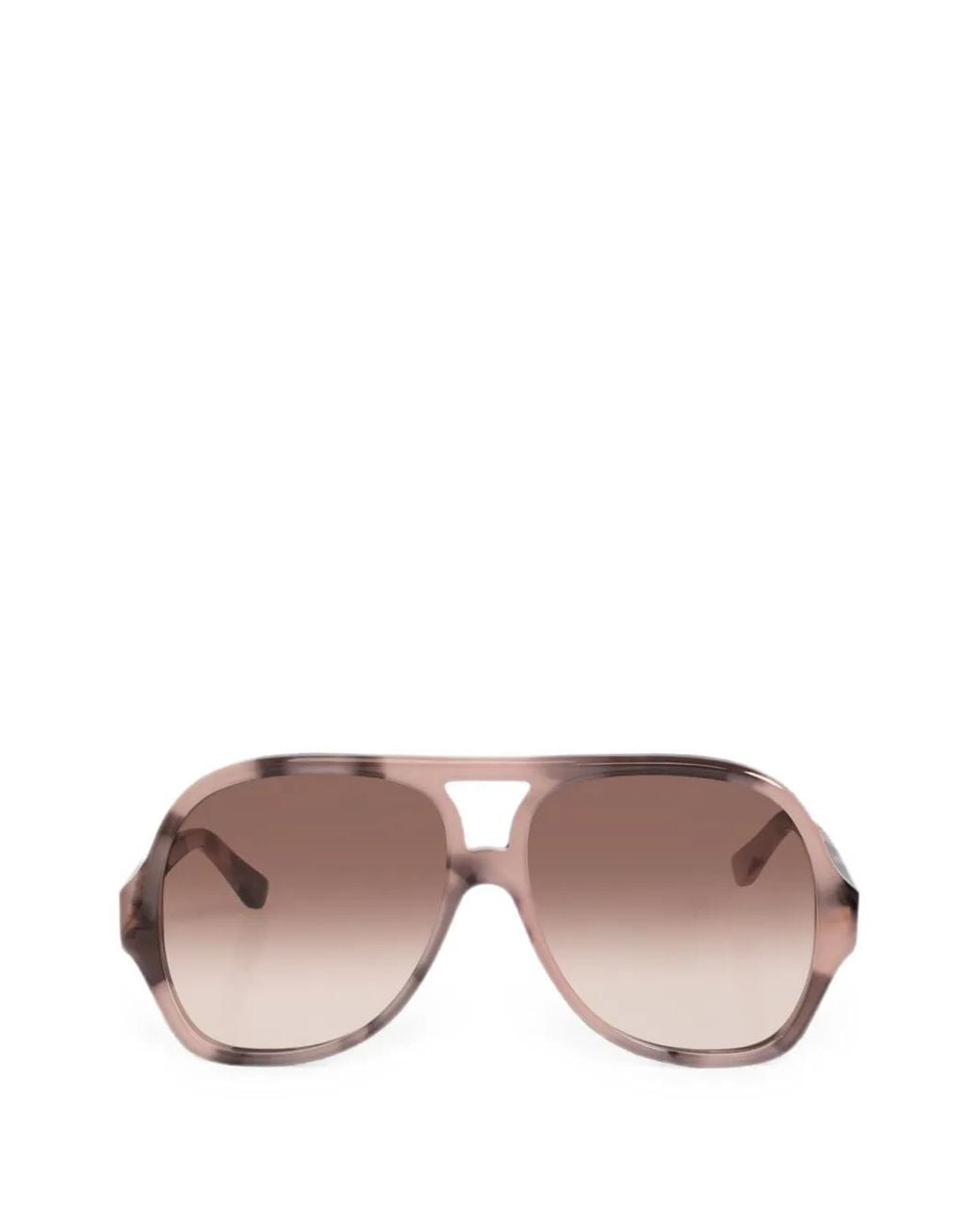 Chloé Pink Salomé Pilot-Frame Sunglasses