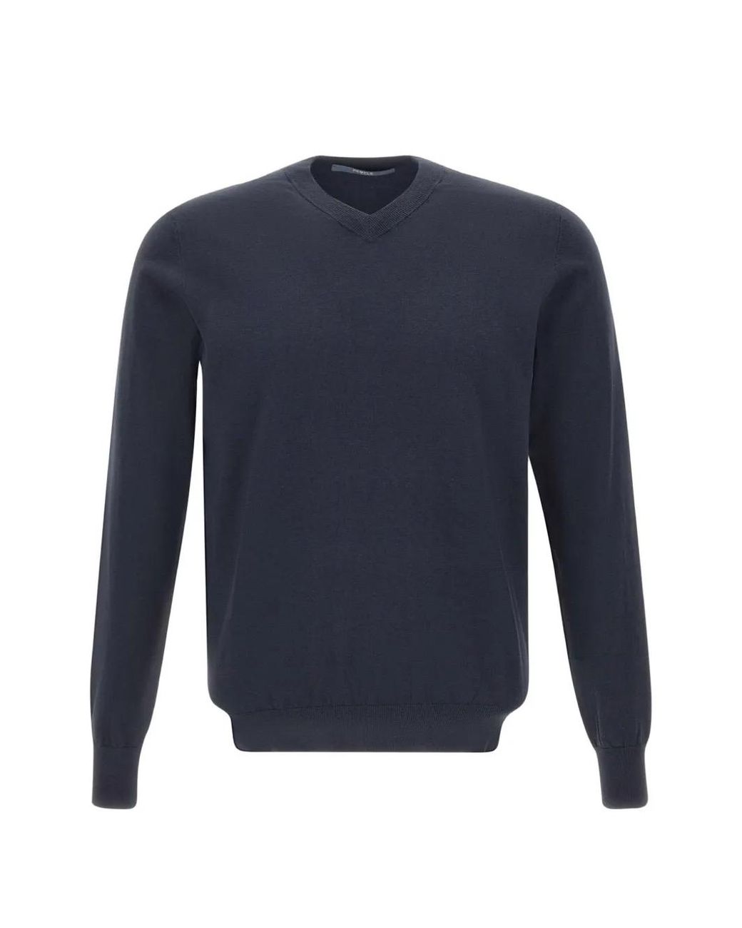 People Of Shibuya Blue Semi Brighton V-Neck Knit for men