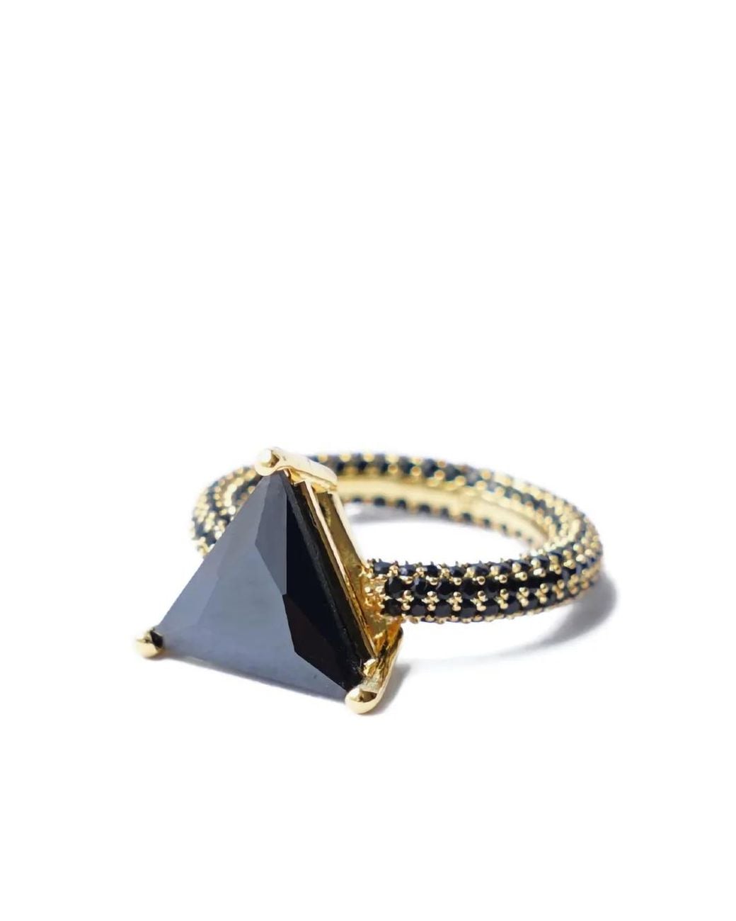 Izabel Display White Mega Triangle Ring