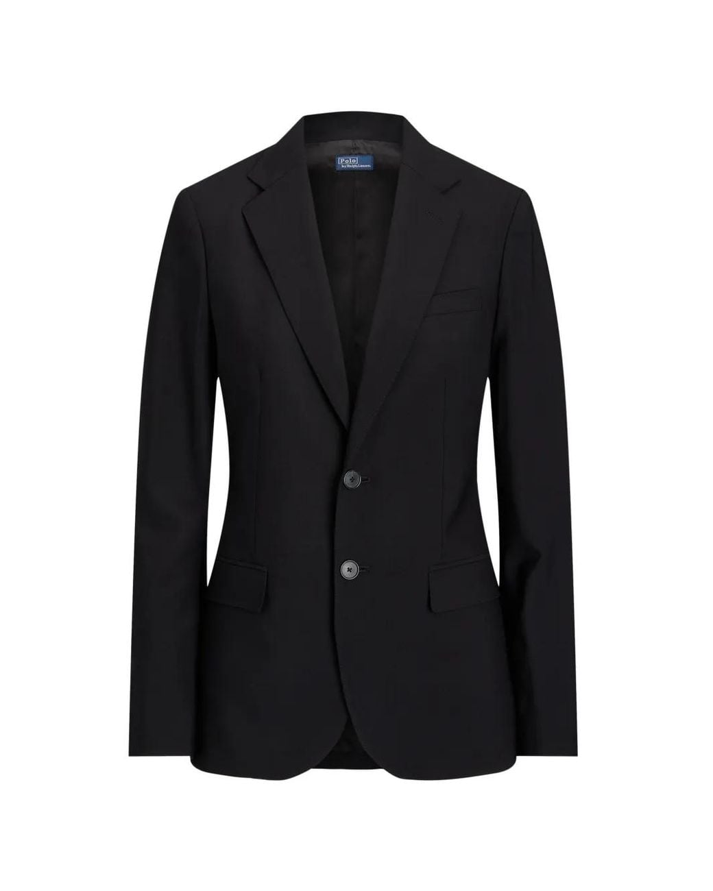 Polo Ralph Lauren Black Single-Breasted Flapped Blazer