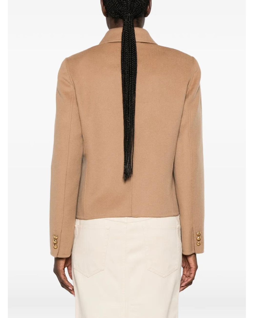 Chaqueta Utility Con Botones Max Mara de color Natural