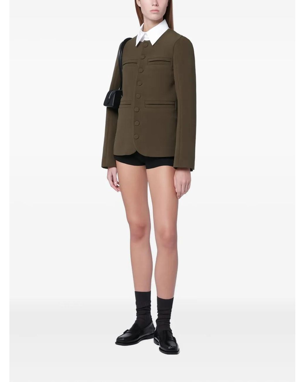 NAMACHEKO Brown Button Single-Breasted Jacket