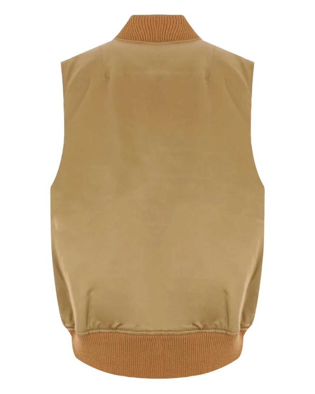 MYTHINKS Natural Bomber-Style Vest