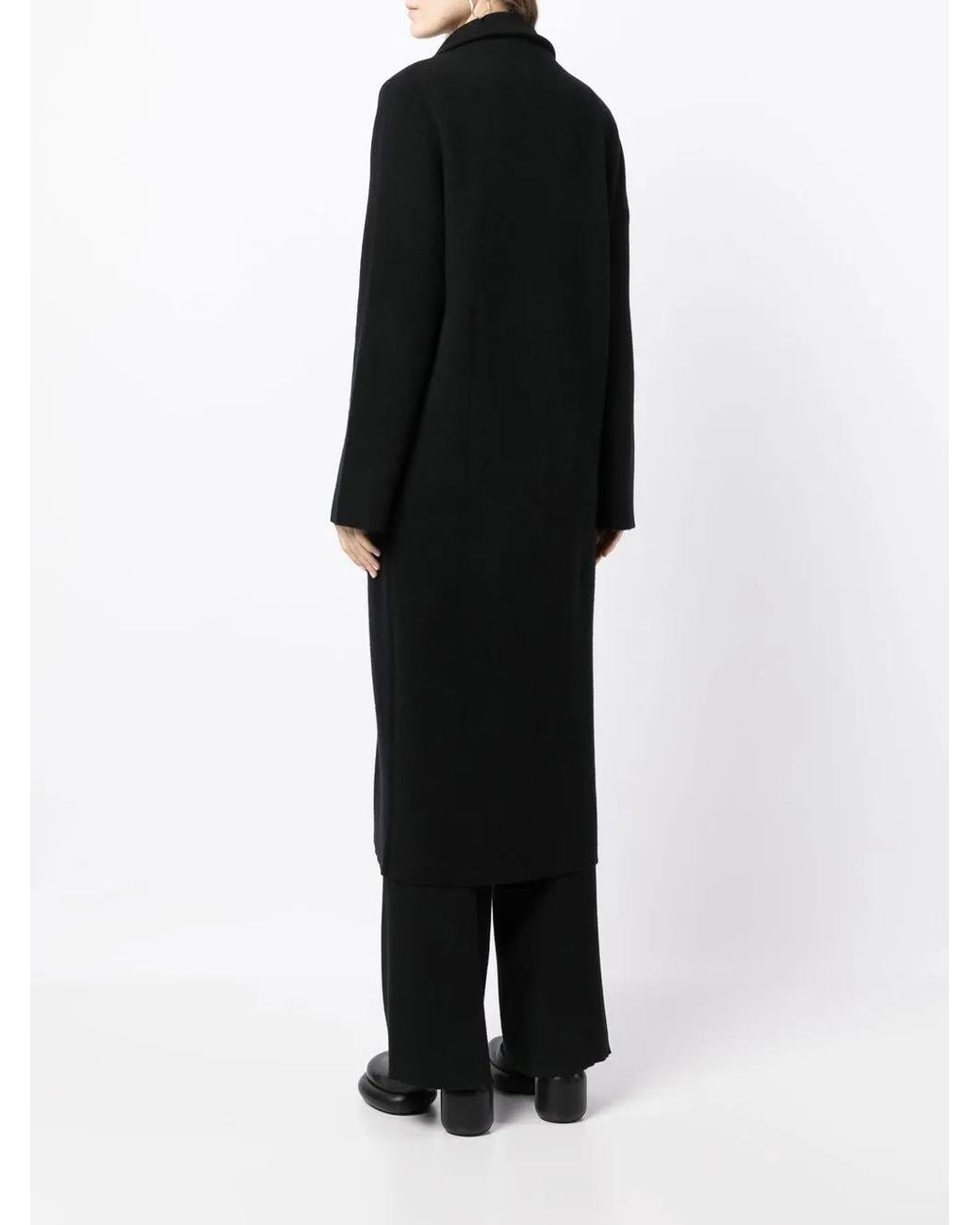 Lisa Yang Black Single-Breasted Fitted Coat