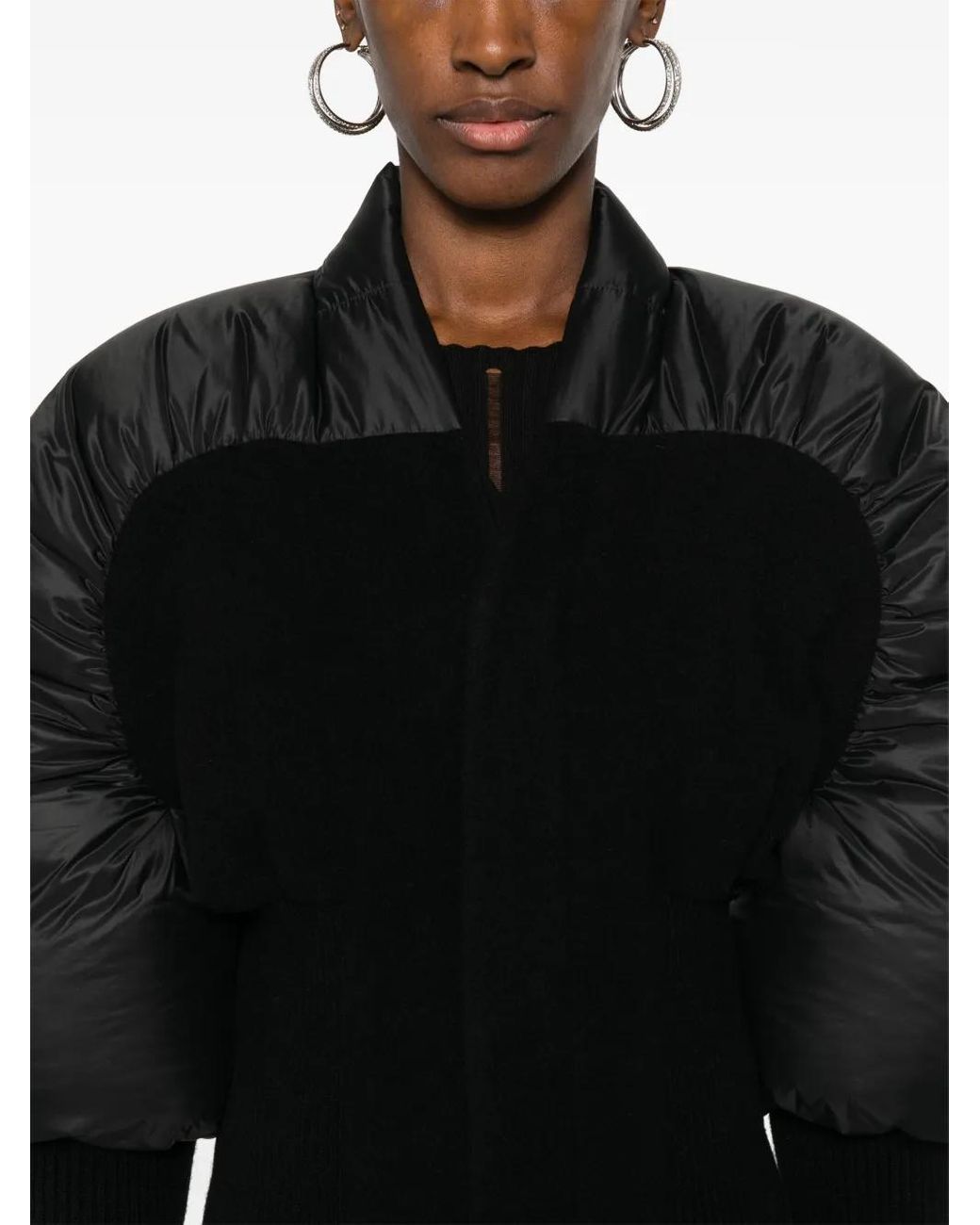 Rick Owens Black Duvetina Jacket