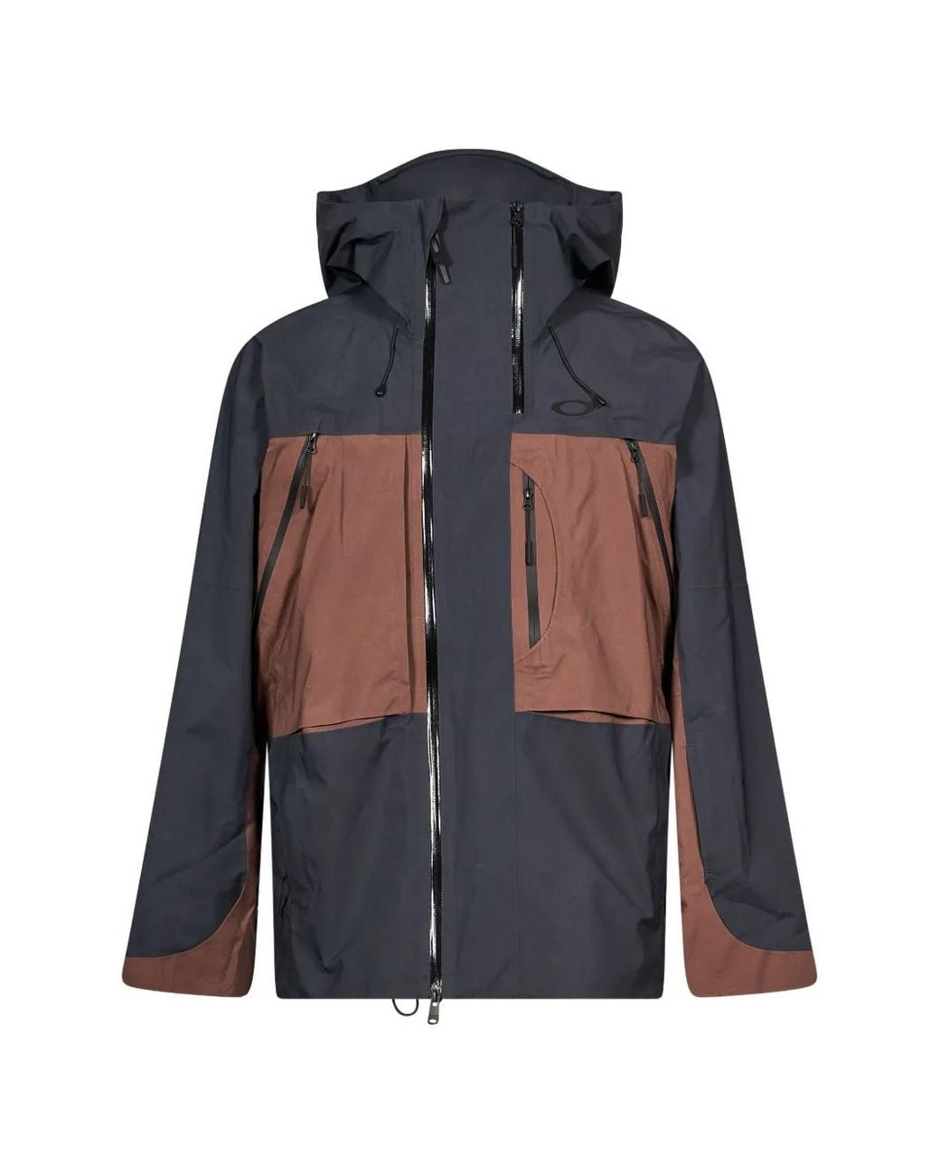 Oakley Blue Baldface Colour-Block Hooded Jacket for men