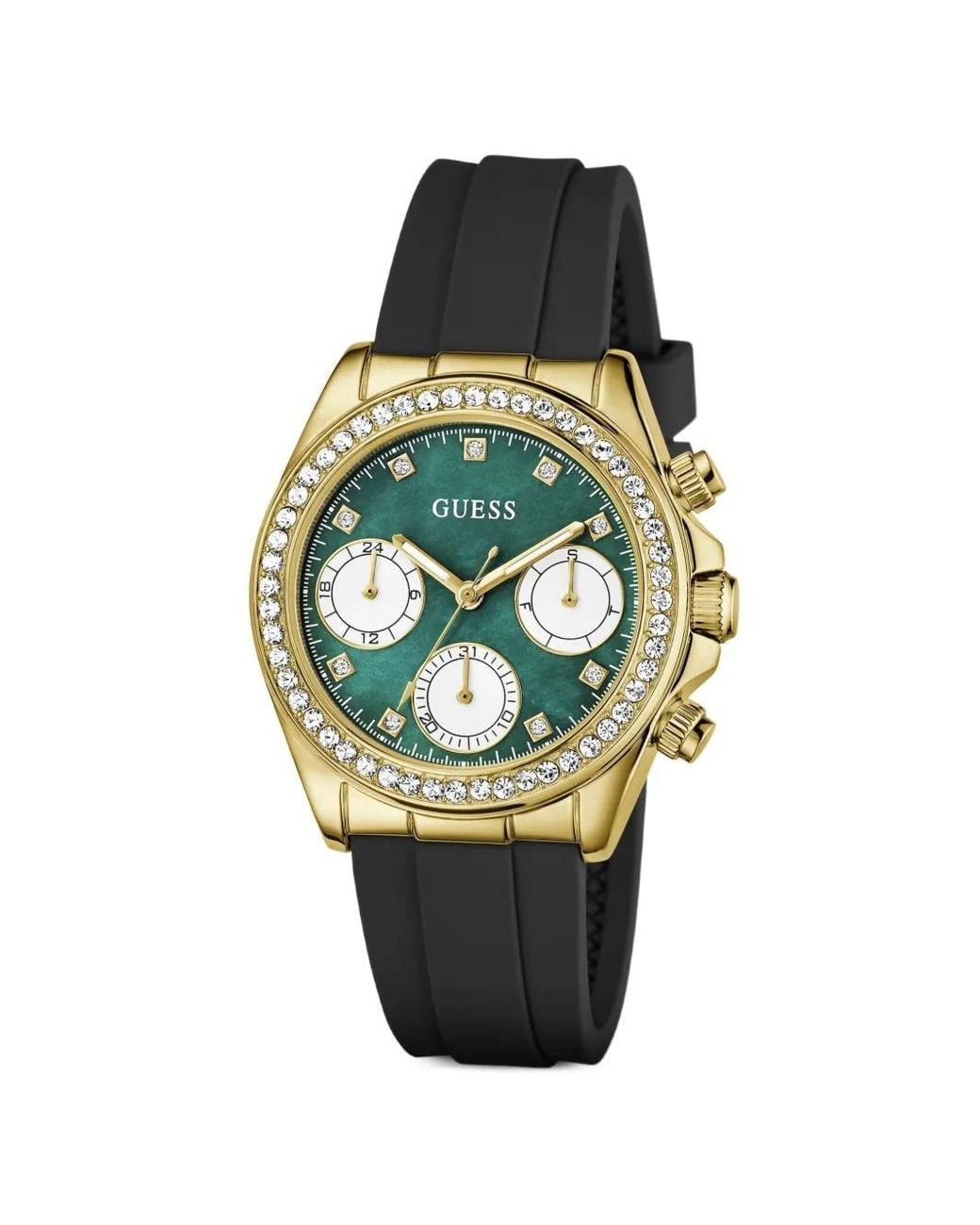 Guess Blue Victoria Crystal-Embellished 36Mm Watch