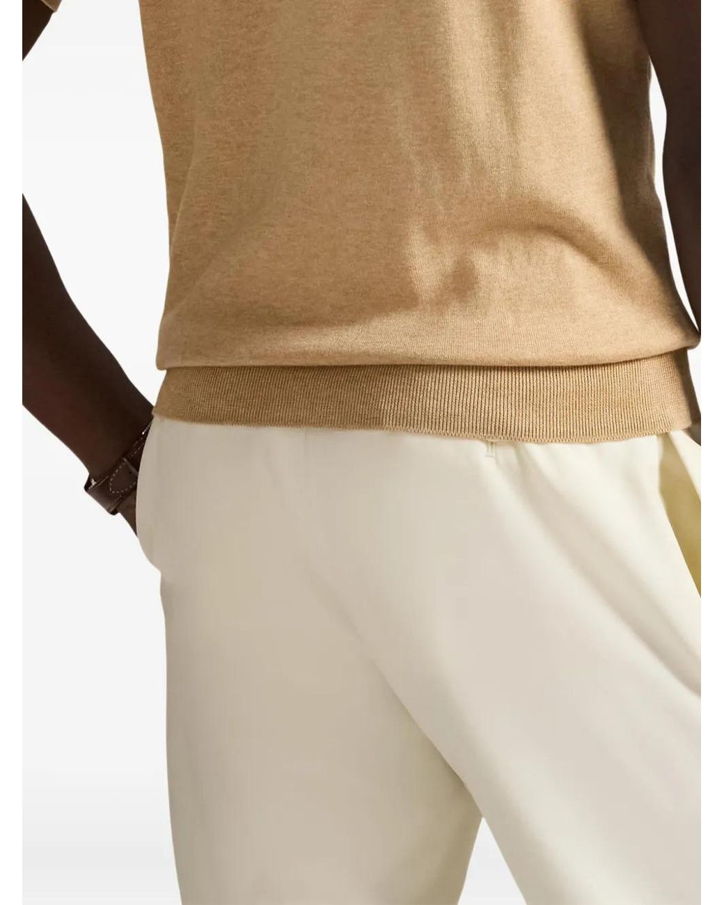 Polo Ralph Lauren Natural Short-Sleeved Cotton Shirt for men