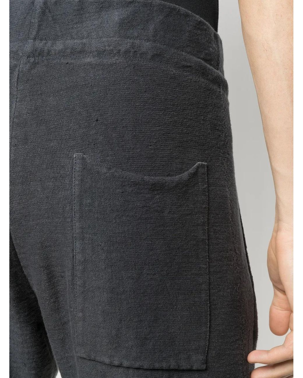 Daniel Andresen Gray Cropped Track Pants for men