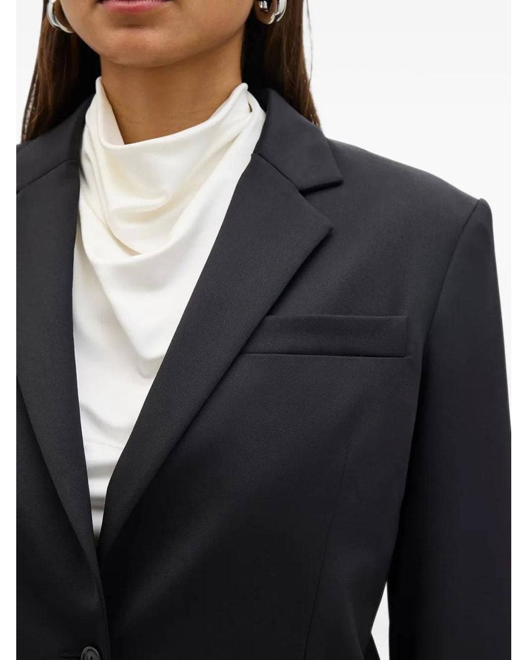 Another Tomorrow Relaxed-Fit Single-Breasted Blazer in Blue | Lyst UK