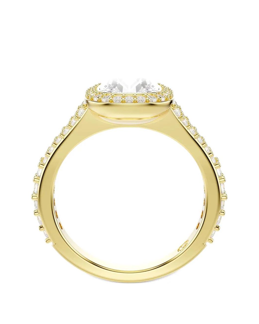 Swarovski Metallic Una Angelic Crystal-Embellished Halo Ring