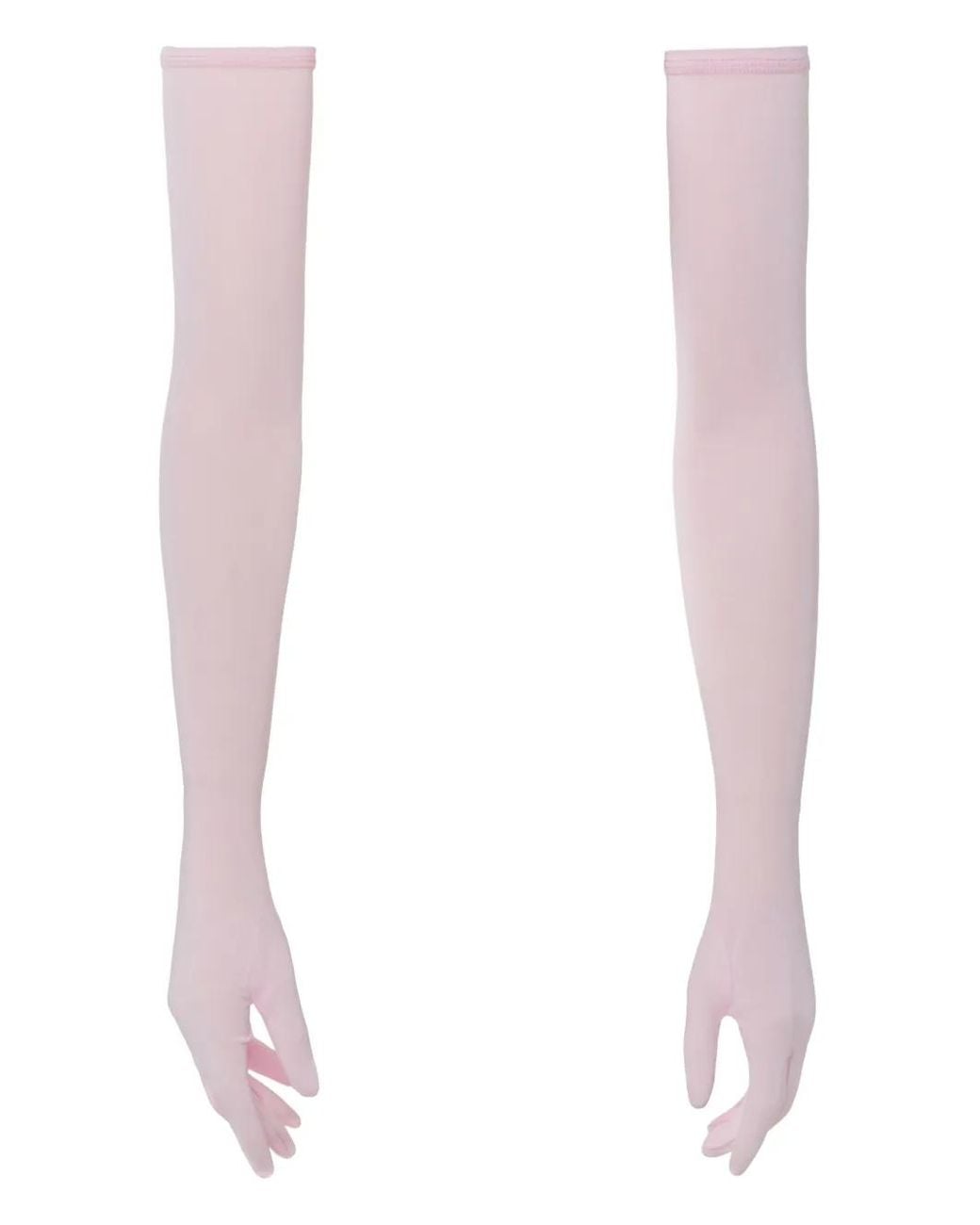 Lika Pink High-Neck Gloved Bodysuit
