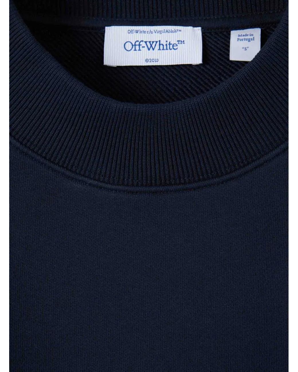 Off-White c/o Virgil Abloh Blue Sweat Imprimé À Logo Brodé