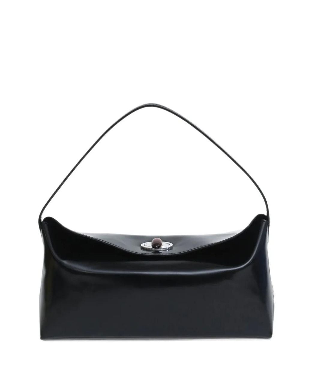 Christopher Esber Black Doba Quartz Turnlock Shoulder Bag