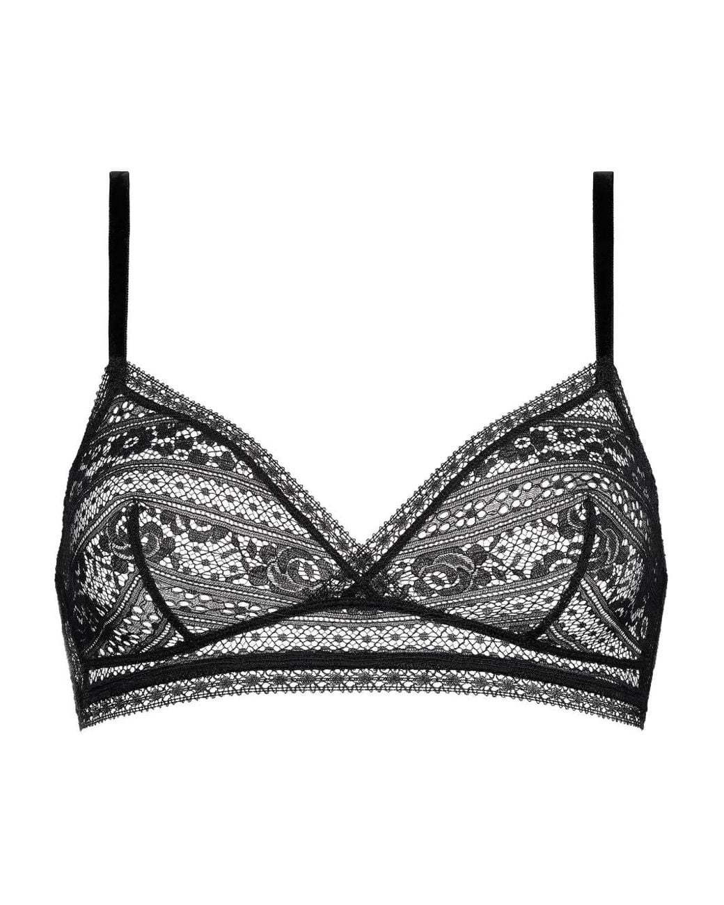 Eres Black Intriguée Lace Triangle Bra