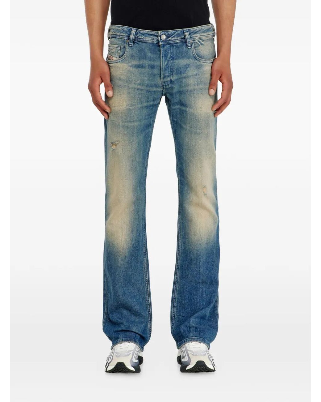 DIESEL Blue Bootcut Jeans Low Waist 2007 Zatiny for men