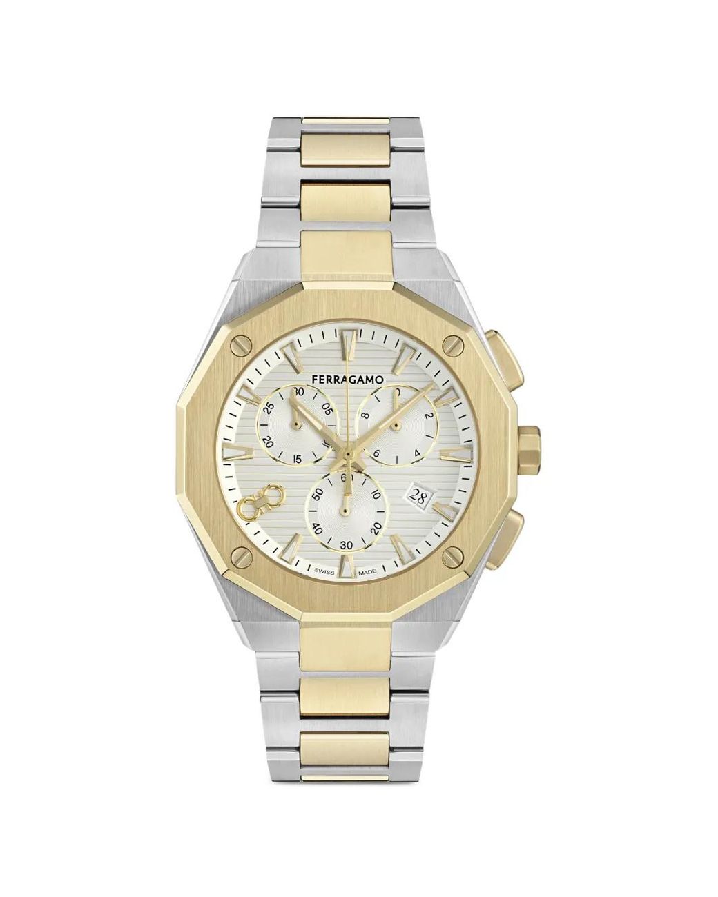 Ferragamo Metallic Edge Chrono 42Mm Watch for men