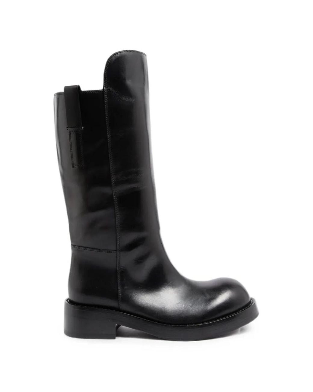 Ann Demeulemeester Black Tuxon Leather Boots for men