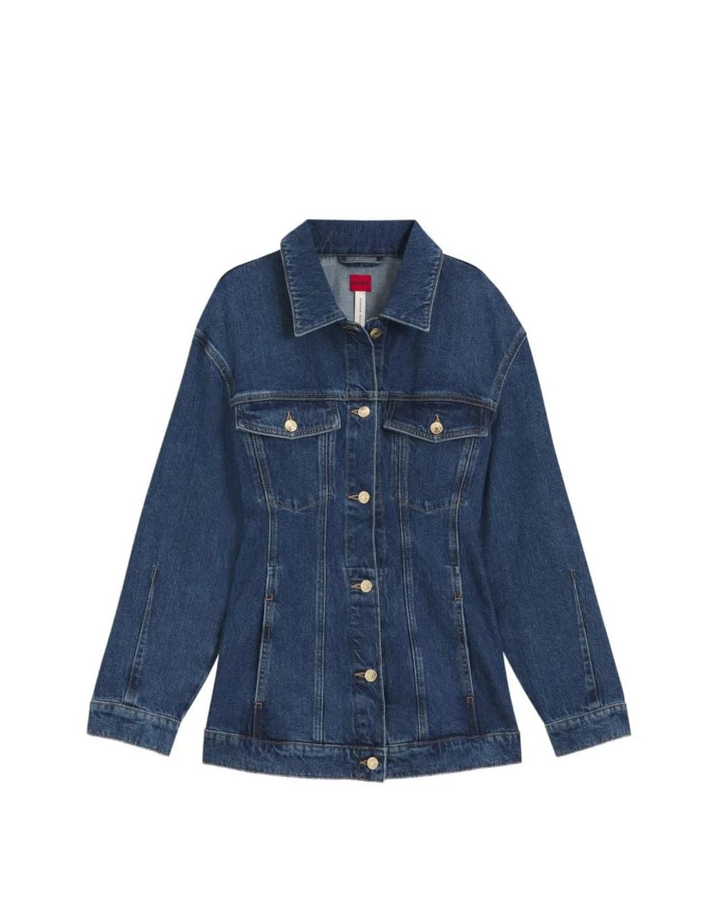 HUGO Blue Slim-Fit Hourglass Denim Jacket