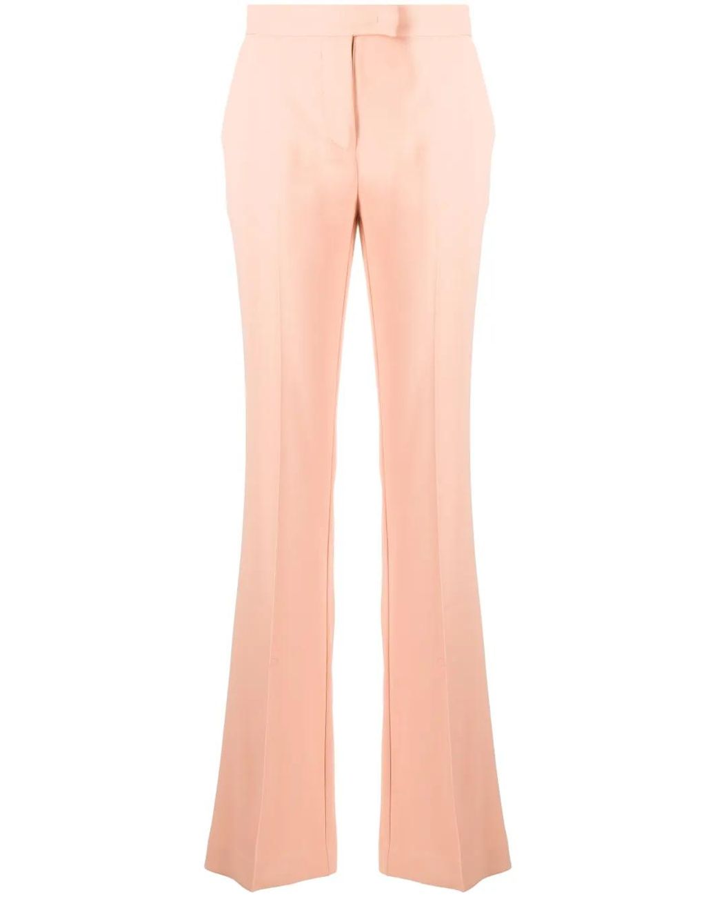 Twinset Pink Pleated Flared Trousers