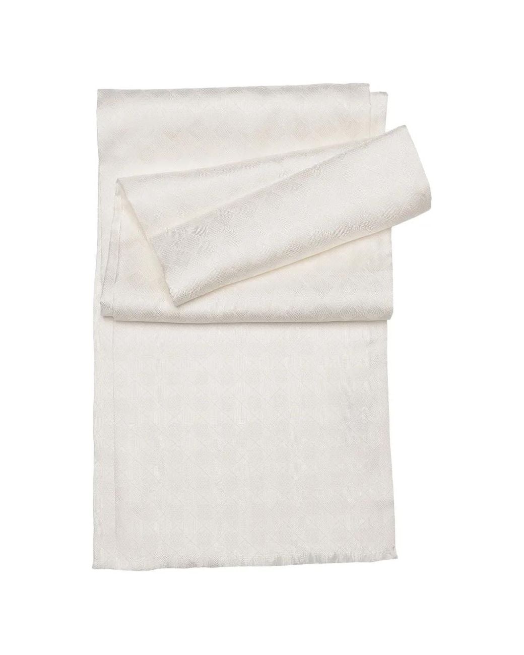Elizabetta White Verdi Check-Woven Scarf for men