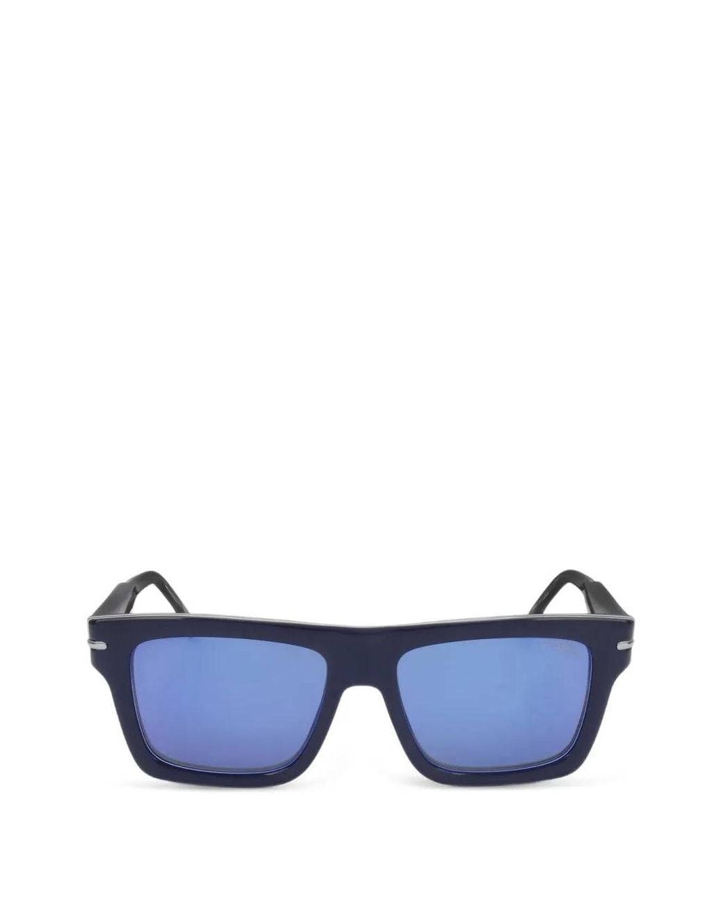 Carrera Blue Rectangle-Frame Sunglasses