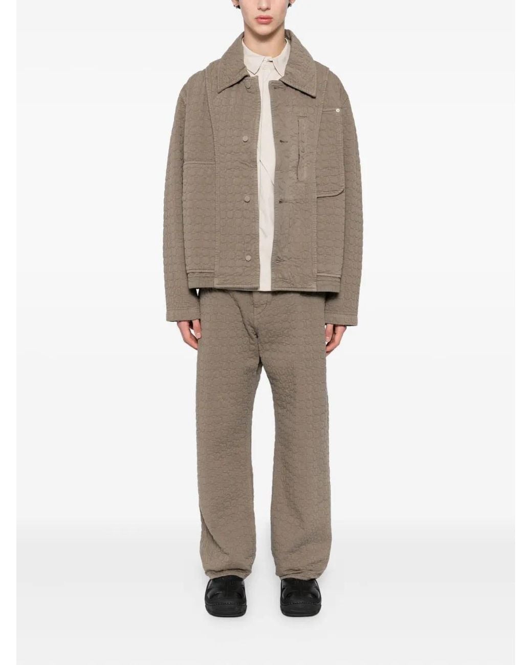 Craig Green Brown Circle-Quilted Jacket for men