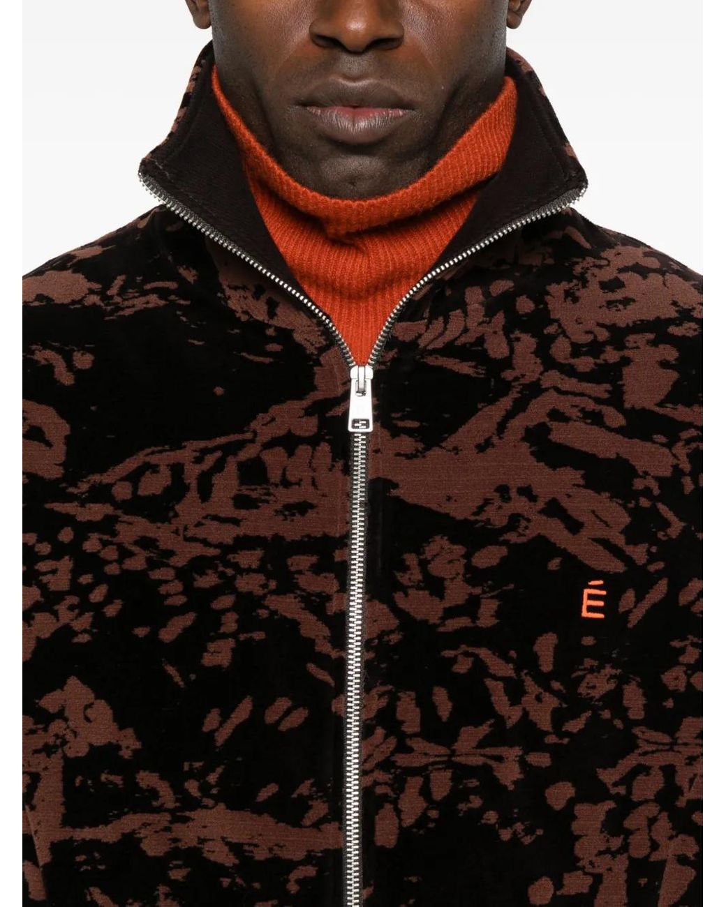 Etudes Studio Black Velour Track Jacket