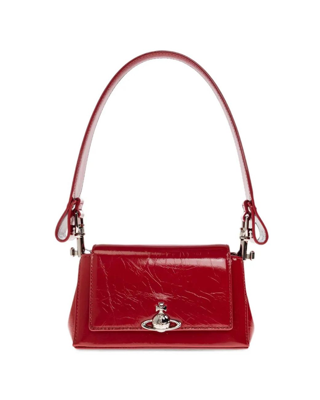Vivienne Westwood Red Small Hazel Leather Shoulder Bag
