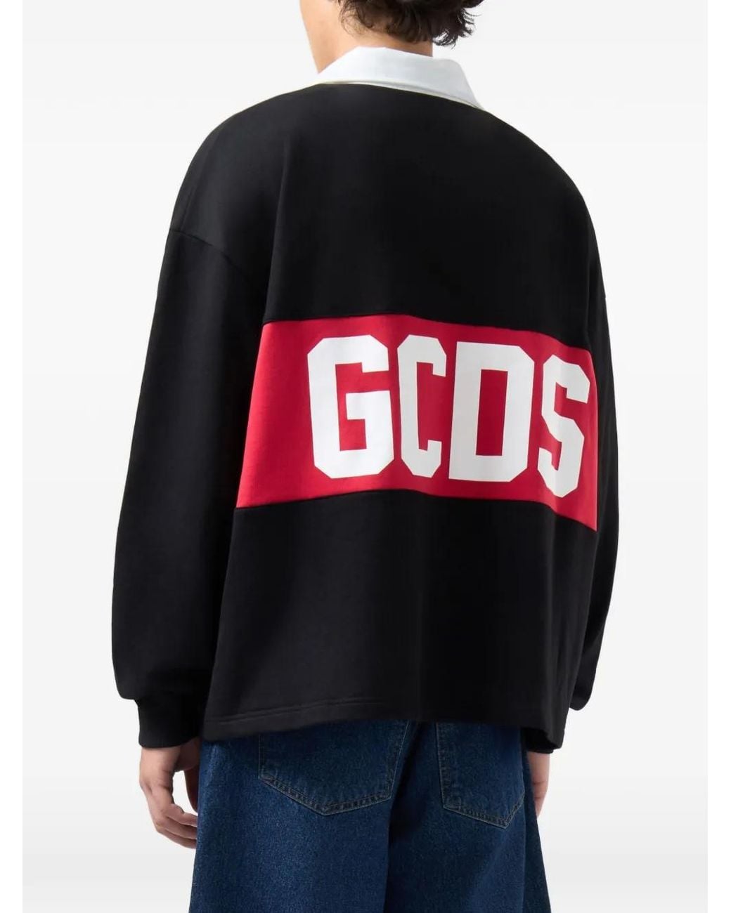 Gcds Sweater Met Logoprint in het Black voor heren
