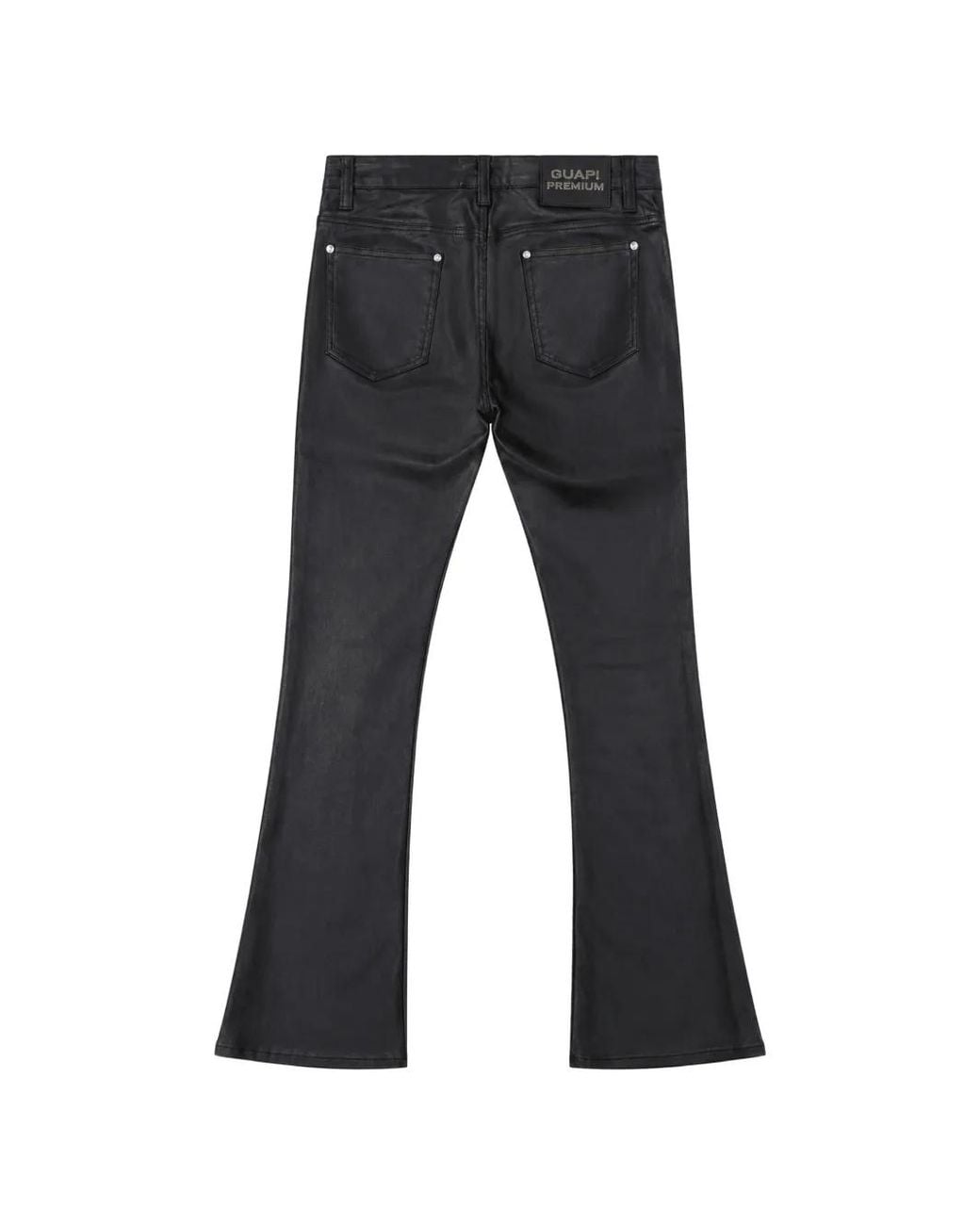 GUAPI Black Quilted-Panel Jeans for men