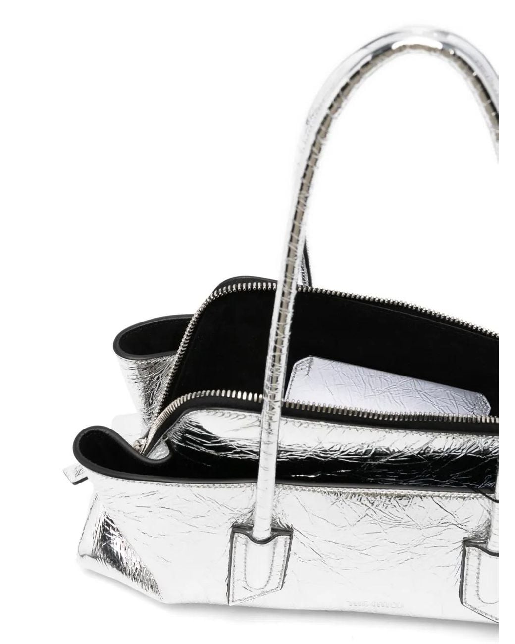 The Attico White La Passeggiata Small Shoulder Bag