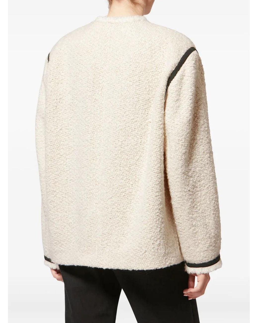 Isabel Marant Natural Maylin Wool Blend Jacket