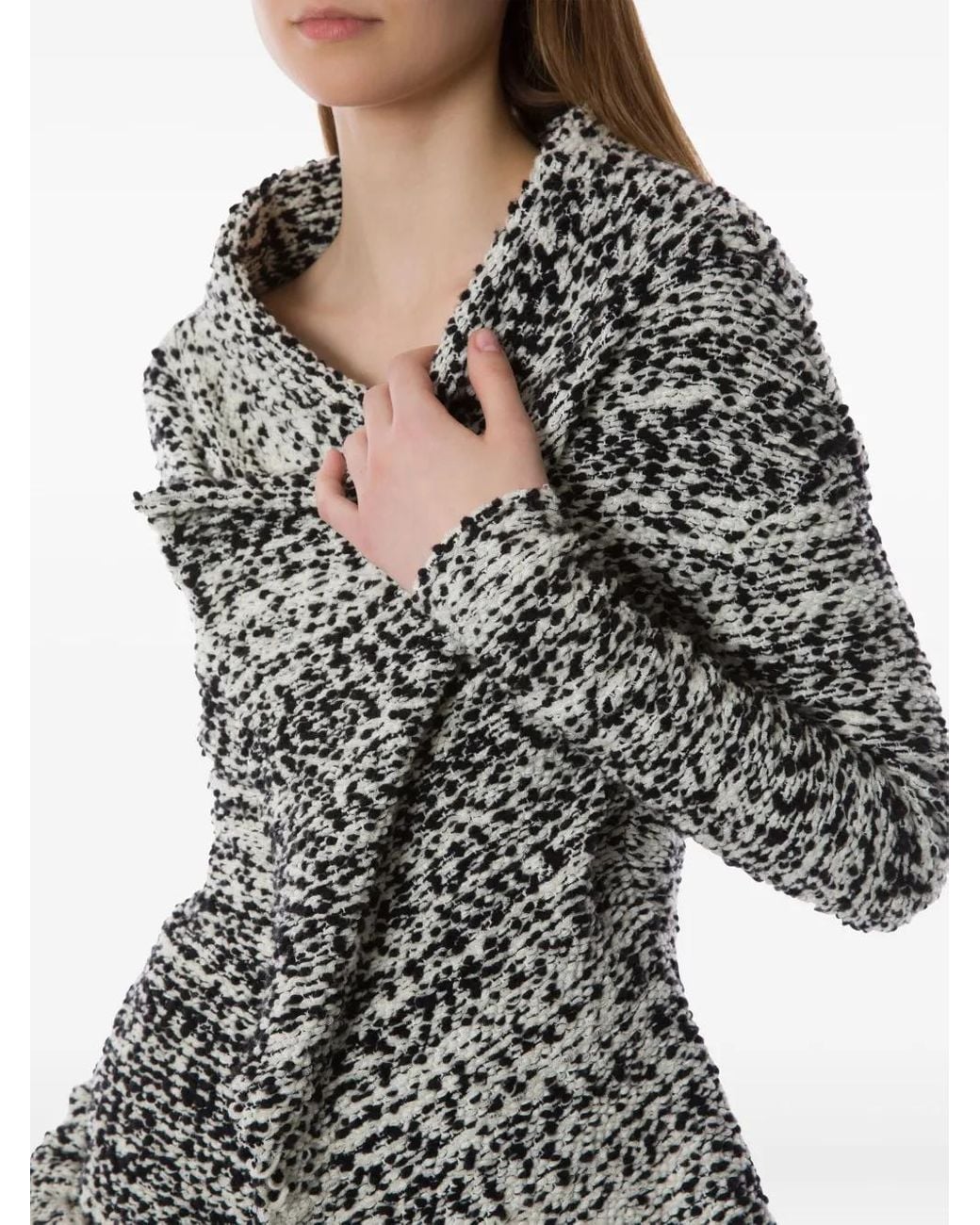 Chaqueta Drapeada Asimétrica Alberta Ferretti de color Gray