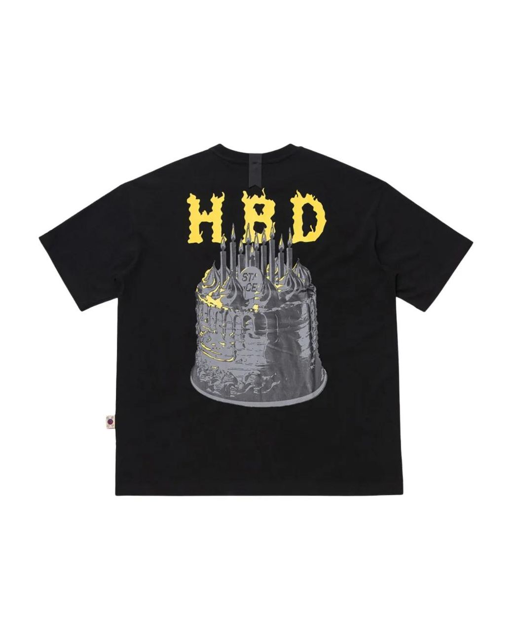 Stance Black Graphic-Print Cotton T-Shirt for men