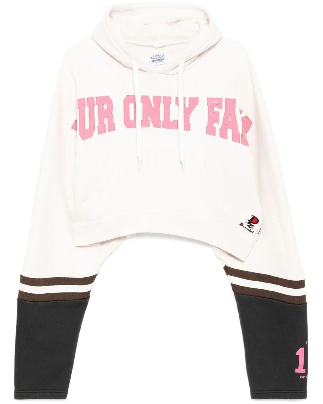 Doublet White "Only Fans" Hoodie for men