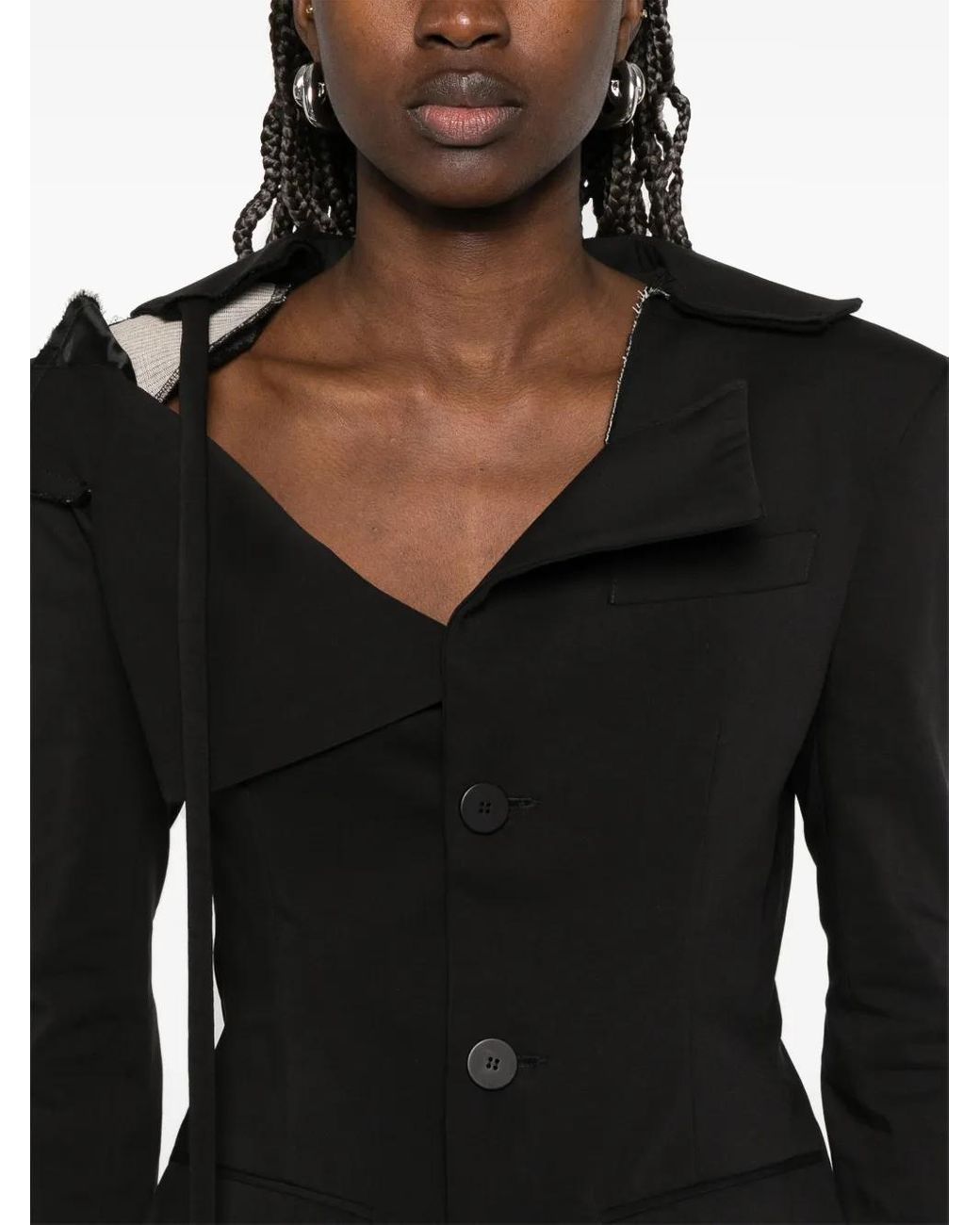 OTTOLINGER Black Deconstructed Blazer