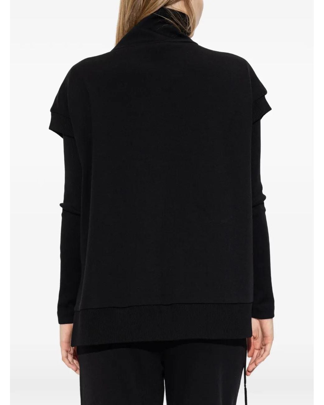 Max Mara Black High-Neck Sleeveless Gilet