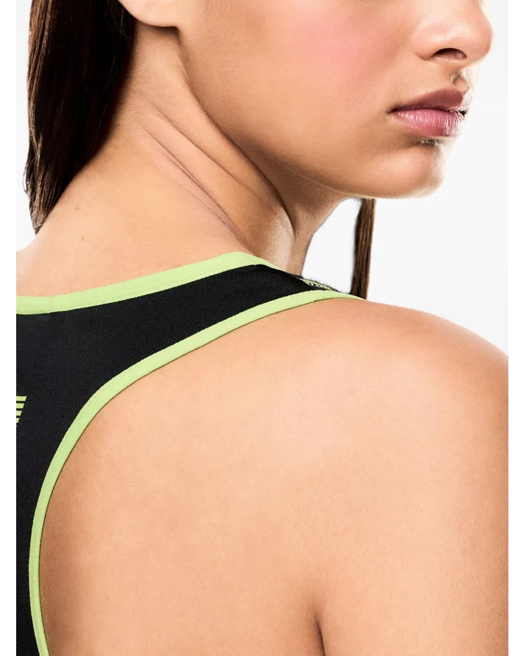 EA7 Tanktop Met Racerback in het Black