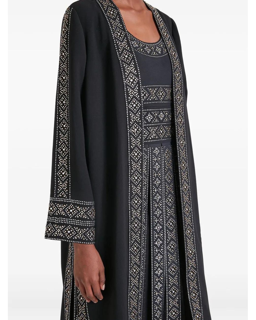 Temperley London Black Beads-Embellishment Coat