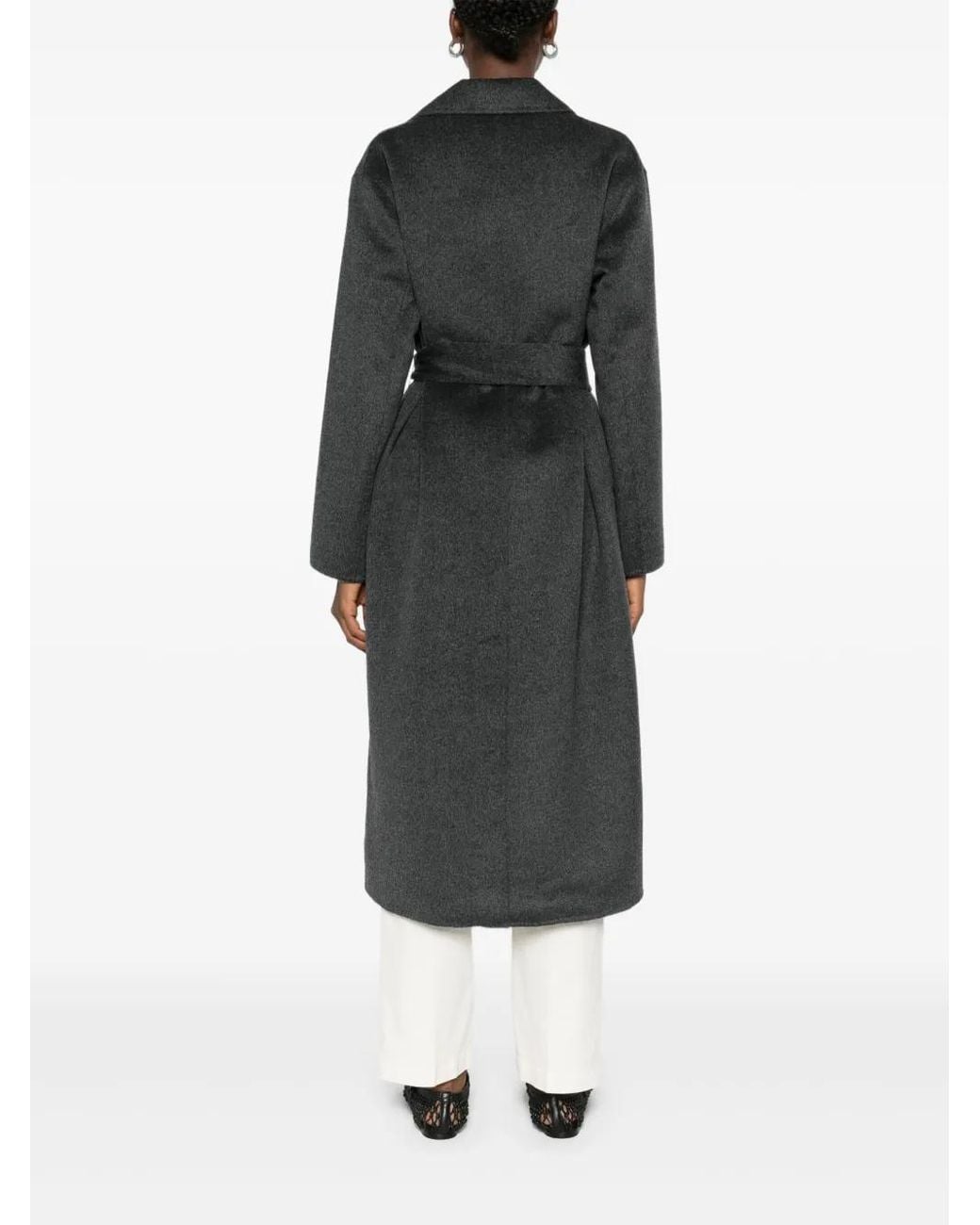 Aspesi Black Belted Coat