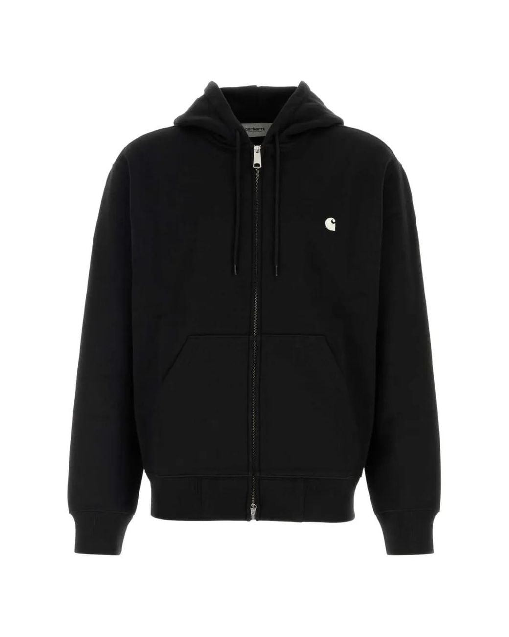 Carhartt Black Mack Logo-Embroidered Hoodie for men