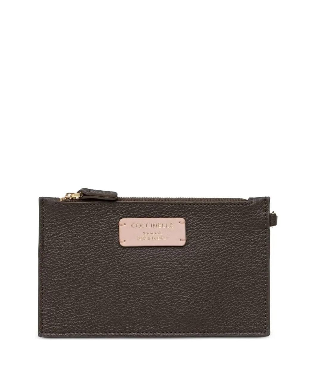 Coccinelle Black Grained Leather Tote Bag