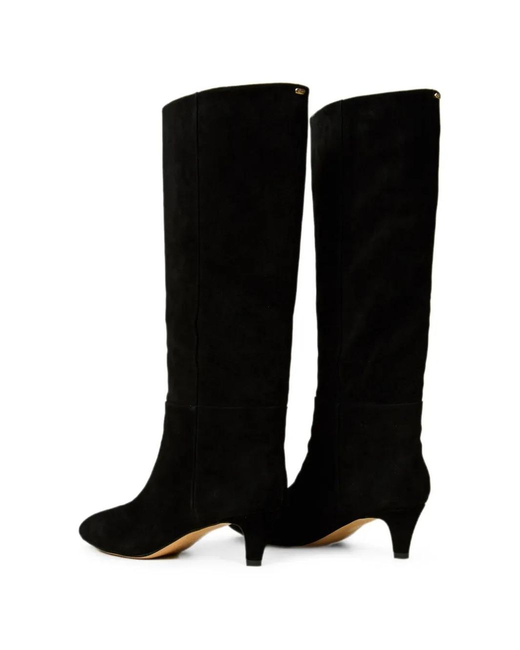 Twinset Black Bottines En Daim
