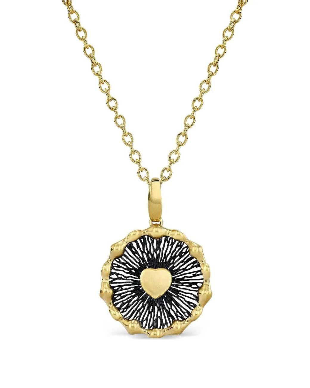 VRAM Metallic Hypha Heart Necklace