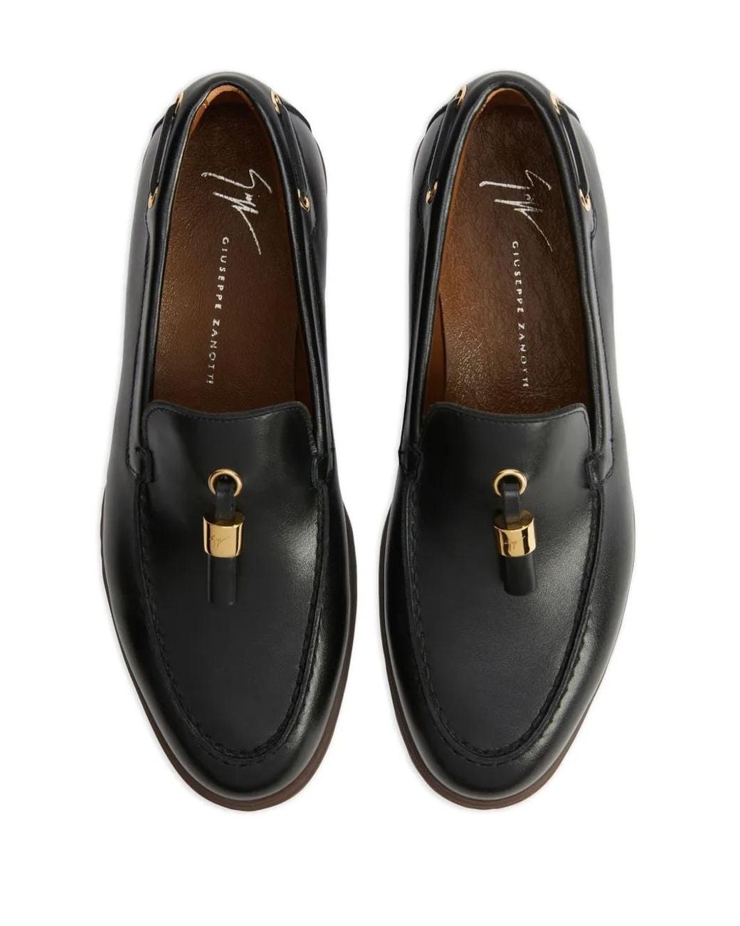 Giuseppe Zanotti Black The Maui Tassels Slip-On Loafers