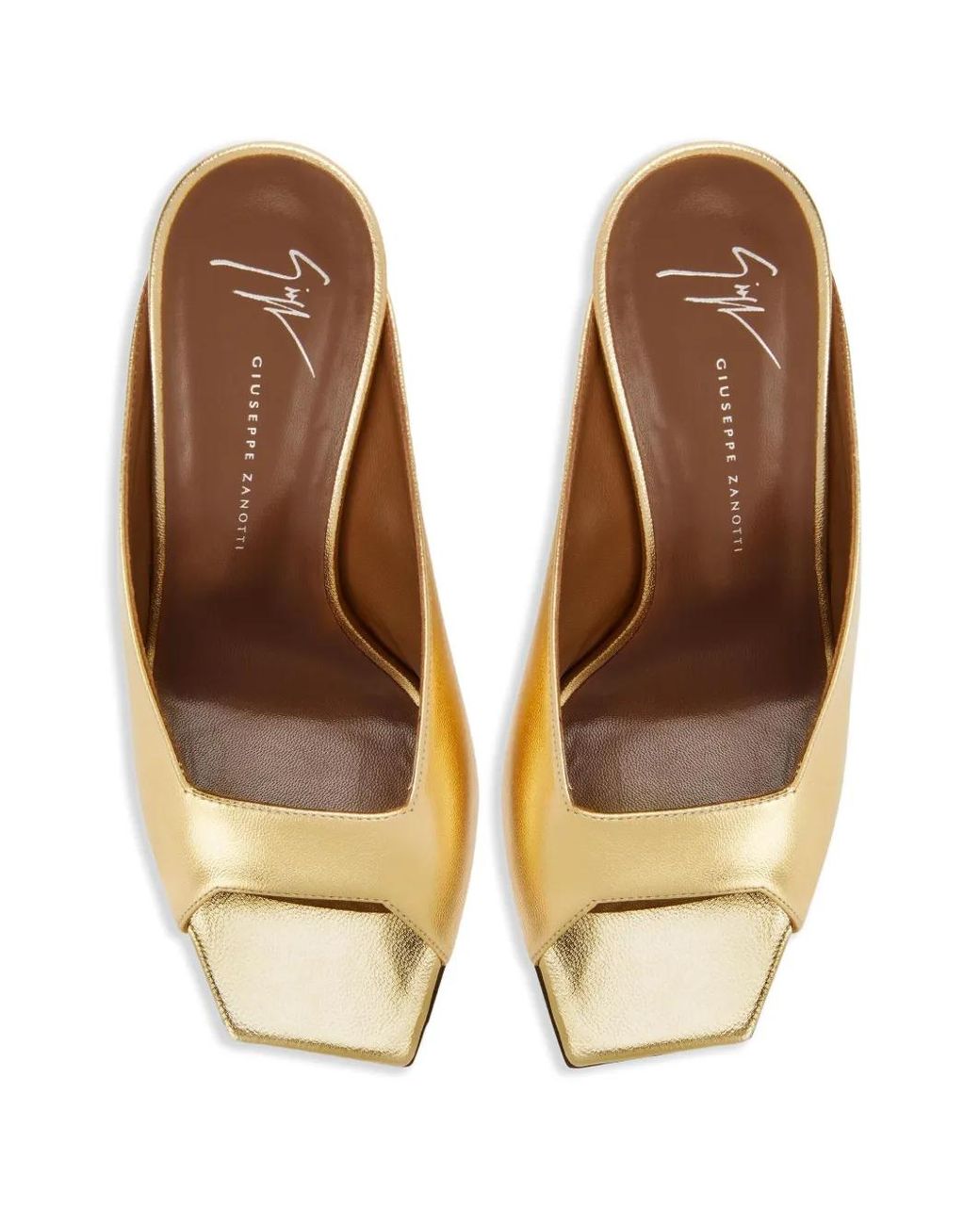 Giuseppe Zanotti Natural Mya Leather Mules