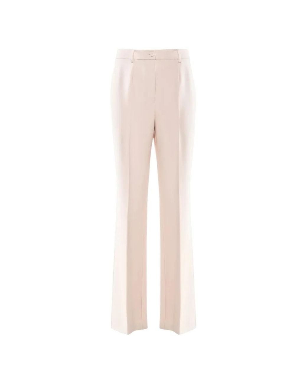 Nenette White Ever High-Waisted Flared Trousers
